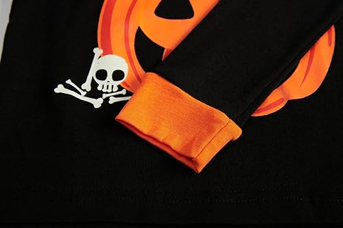 Miniatura 5 de Toddler Boys Skeleton Pajamas Sets Kids Pumpkin Sleepwear Boys Halloween 2 Pcs PJS