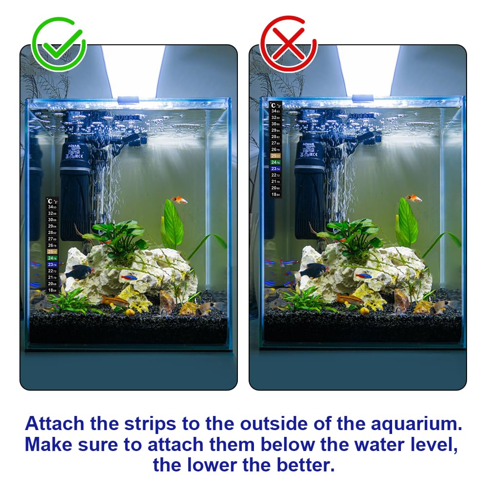 Termometro Digitale Acquario Flintronic - Mini, Wireless, Display LED, Adesivo, Per Acqua Dolce/marina