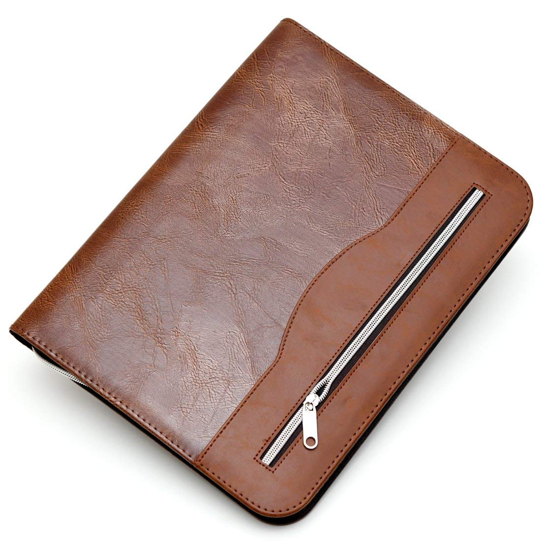 YUXANA Personalized Leather Executive Padfolio, Leather Portfolio