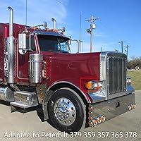 Vista 7 de Señal de giro para Peterbilt, 31 luces LED triangulares ámbar con 3 cables de repuesto para Peterbilt 379 359 357 365 378 ámbar Led/lente