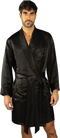 Tara Sartoria Luxury Artisan Silk Robes For Men, Pure Natural Mulberry Mens Silk Robes 27 Momme