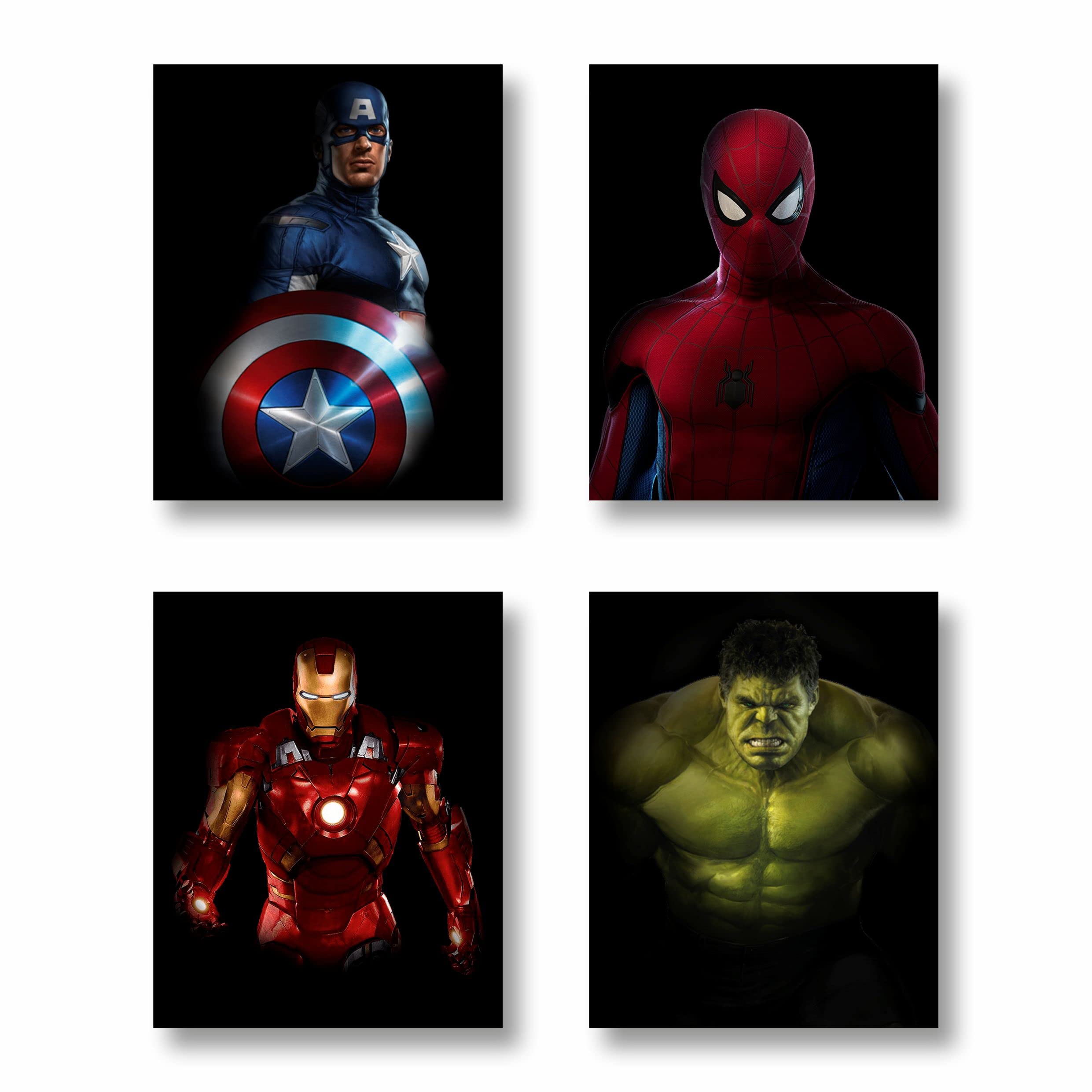 Buy Avengers Wall Decor Prints, Set of 4 FRAMELESS (8''x10
