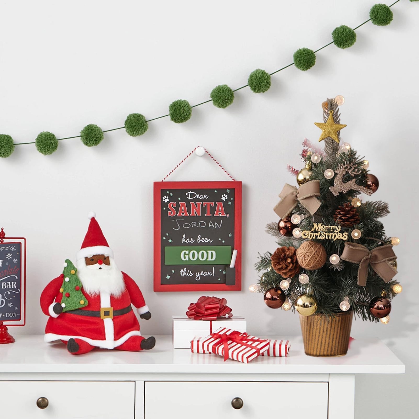 Árbol de Navidad, pequeño árbol de Navidad Artificial, de Mesa portátiles