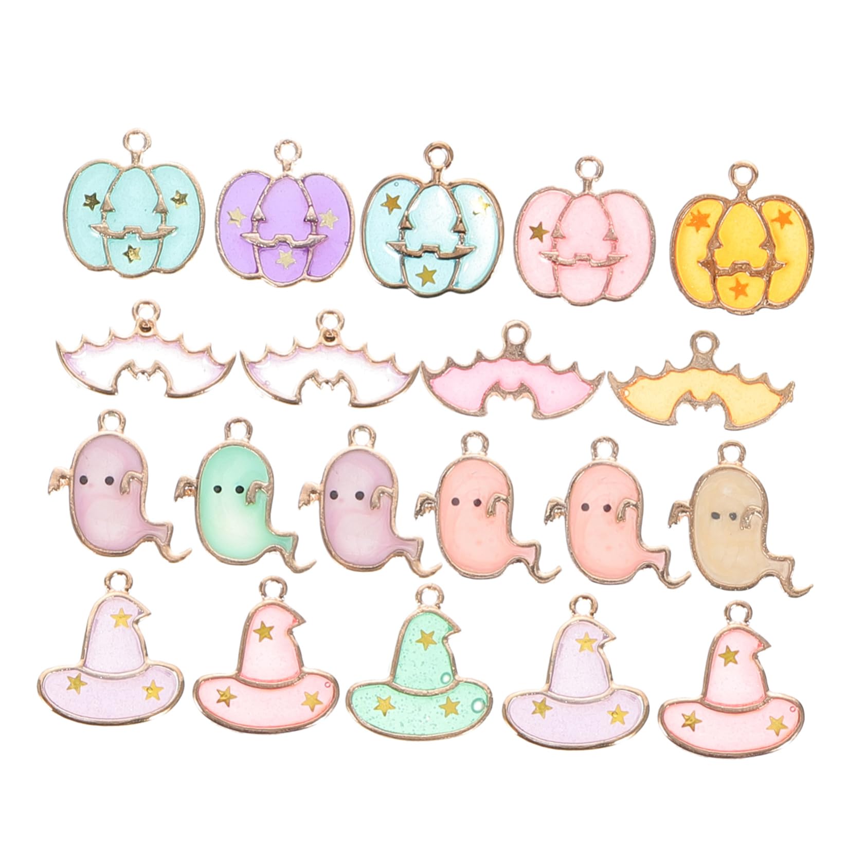 NUOBESTY 136pezzi Ciondoli Halloween Per Creazioni Diy Accessori Per Bracciali Collane e Dettagli Delicati Facile Da Usare Per Festeggiamenti Halloween