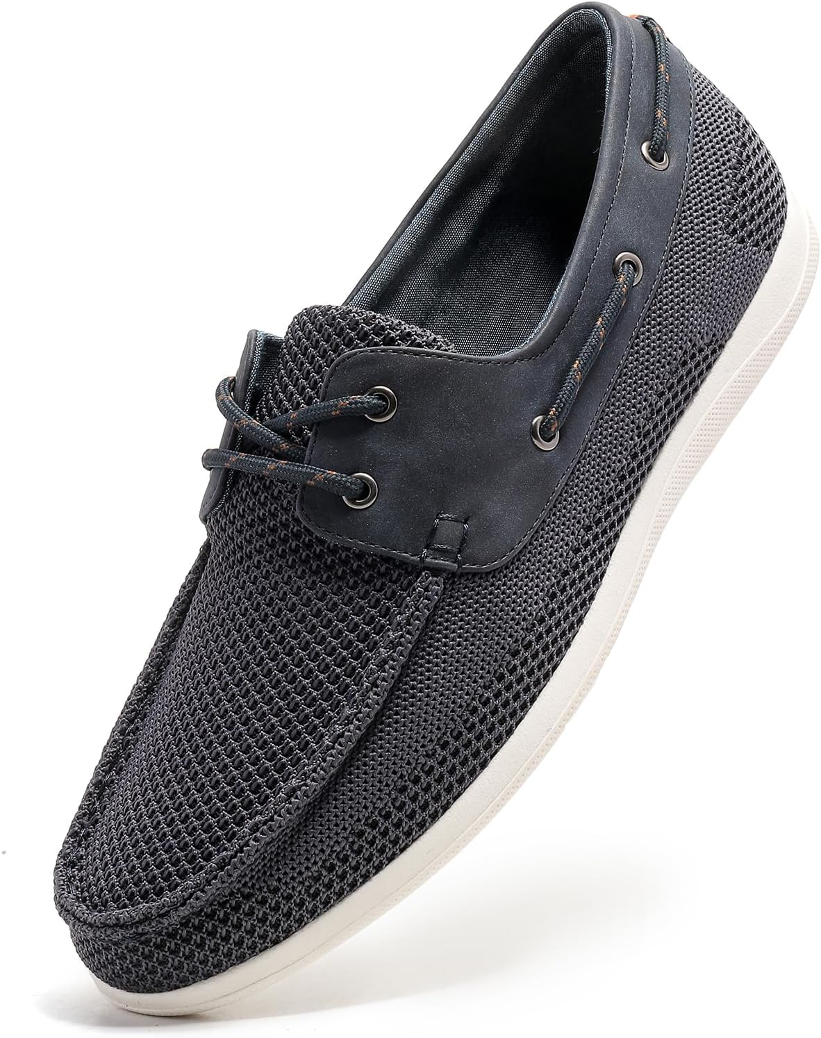 BRECAVEMens Boat Shoes MESH Casual Slip On Shoes Mens Loafer Shoes Deck Shoes Mens Driving Sneakers