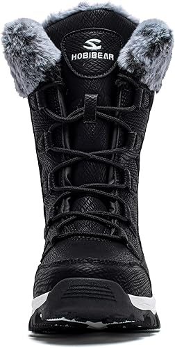 Miniatura 4 de HOBIBEAR Girls Boys Kids Snow Boots Waterproof Slip Resistant Outdoor Winter Shoes(KidsLittle KidsBig Kids)