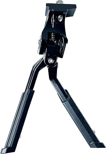 Miniatura 2 de SZWEDI Soporte central para bicicleta, soporte central, doble pierna, altura ajustable, resistente, para 20, 24, 26, 27.5, 29 pulgadas, bicicleta