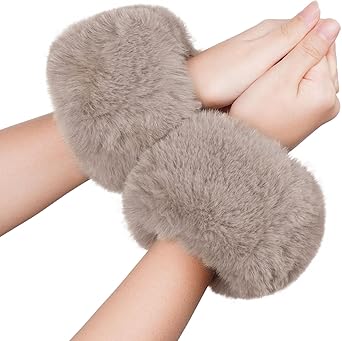 Faux Fur Wrist Cuffs