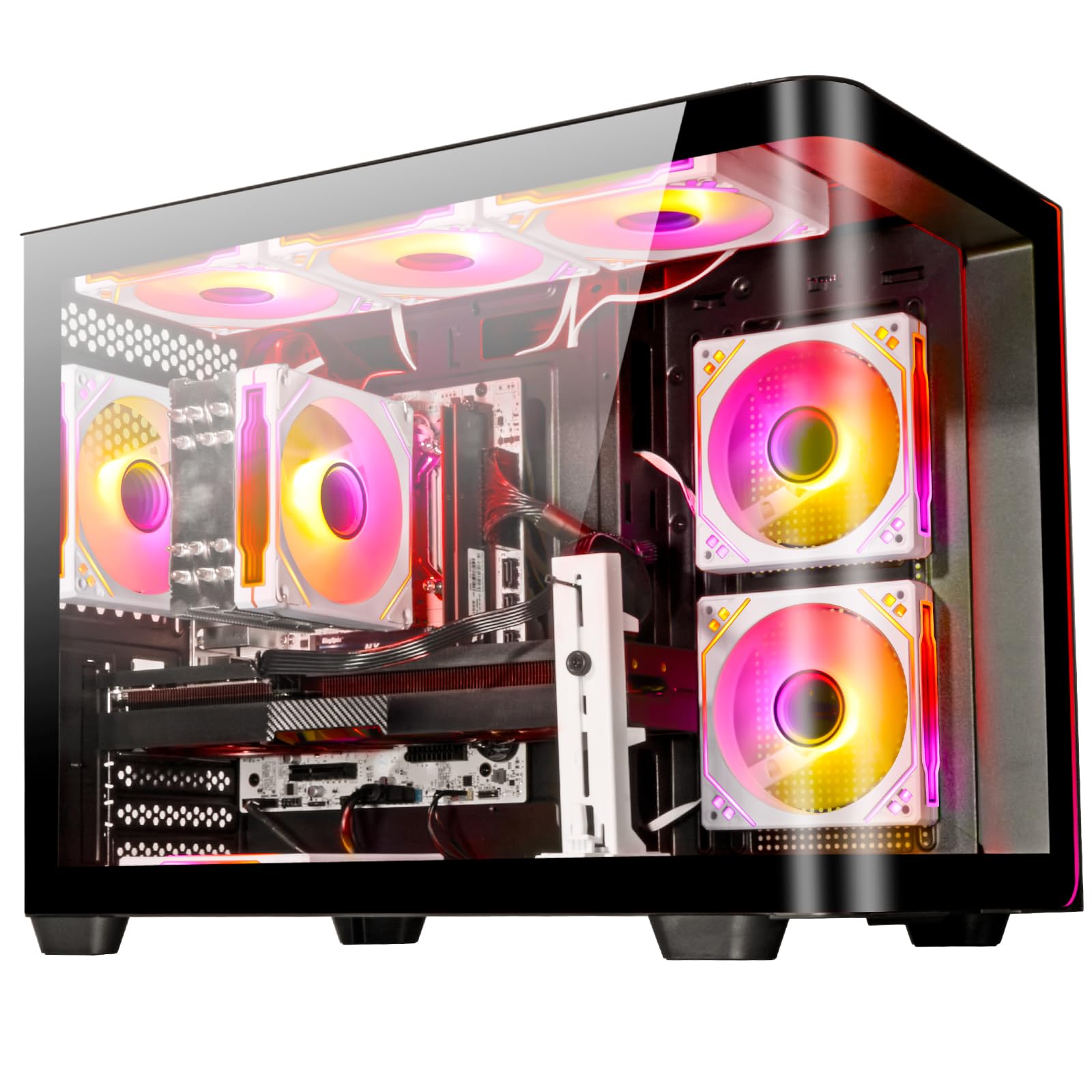 Amazon.com: LXZ Gaming PC Desktop - Ryzen 7 9700X, Radeon RX 9060