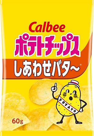 Amazon カルビー ポテトチップス しあわせバター 60g 12袋 ポテトチップス スナック菓子 通販