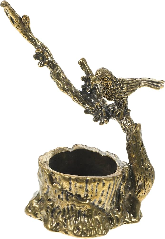 象の取っ手金属製アンティーク壺置物骨董品彫刻花瓶