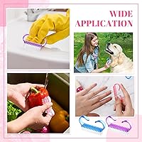 Vista 5 de Tanlade 300 piezas de cepillo de uñas con mango de plástico, cepillo de uñas pequeño, cepillo de limpieza de uñas, limpiador de cepillos de uñas