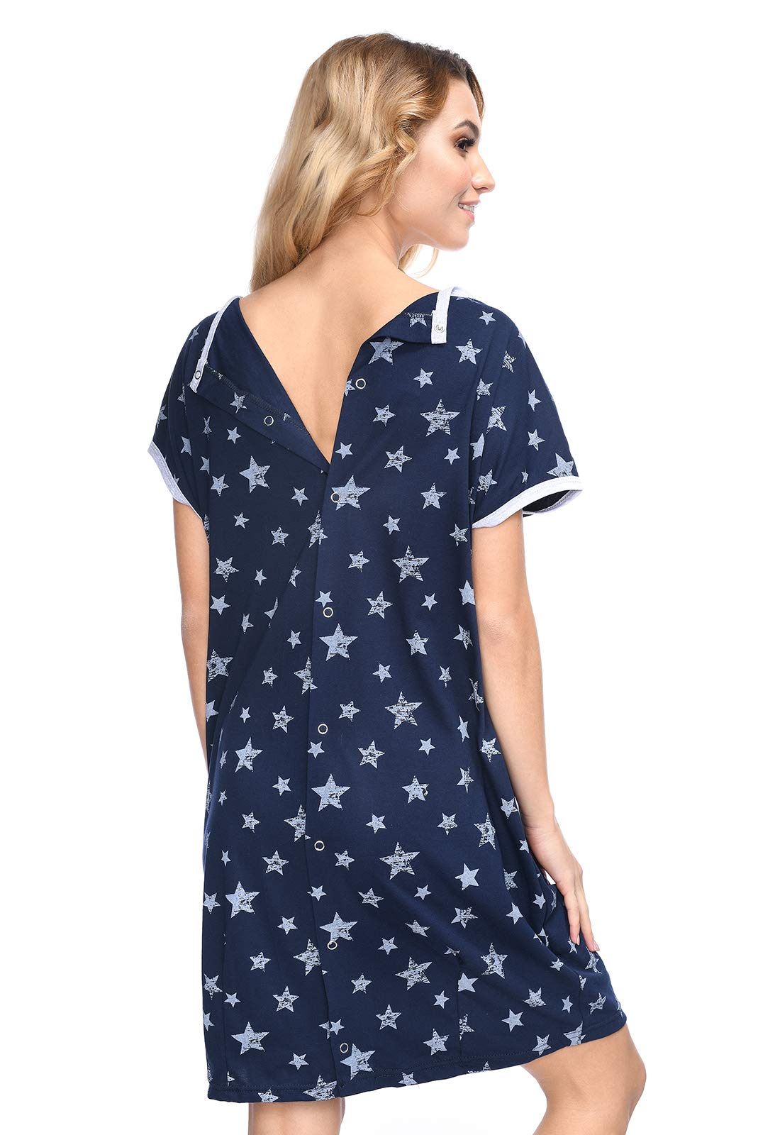 MijaCulture 3 en1 Camisón para el Parto Camisón de Maternidad & alimentación amamantamiento 4123
