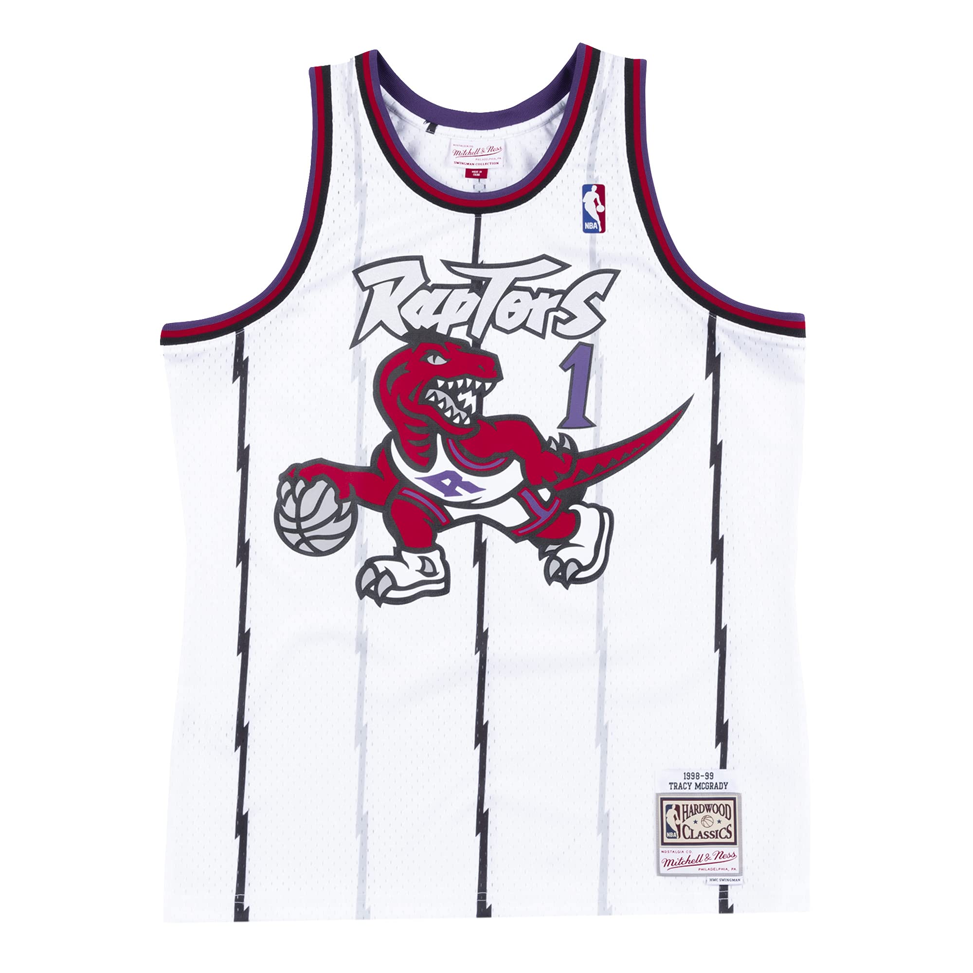 Mitchell & Ness Tracy McGrady Toronto Raptors - Camiseta Swingman para hombre, color blanco