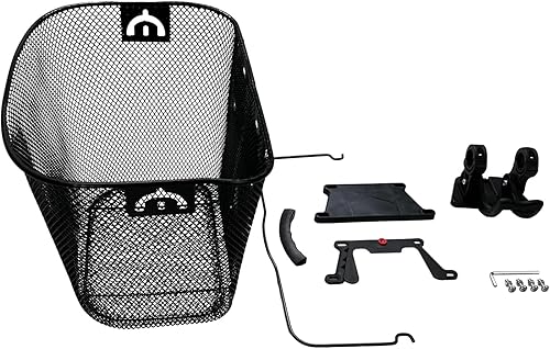 Miniatura 3 de AlveyTech Cesta de alambre frontal universal con accesorios de montaje de liberación rápida para bicicletas y scooters – Cestas de bicicleta grandes