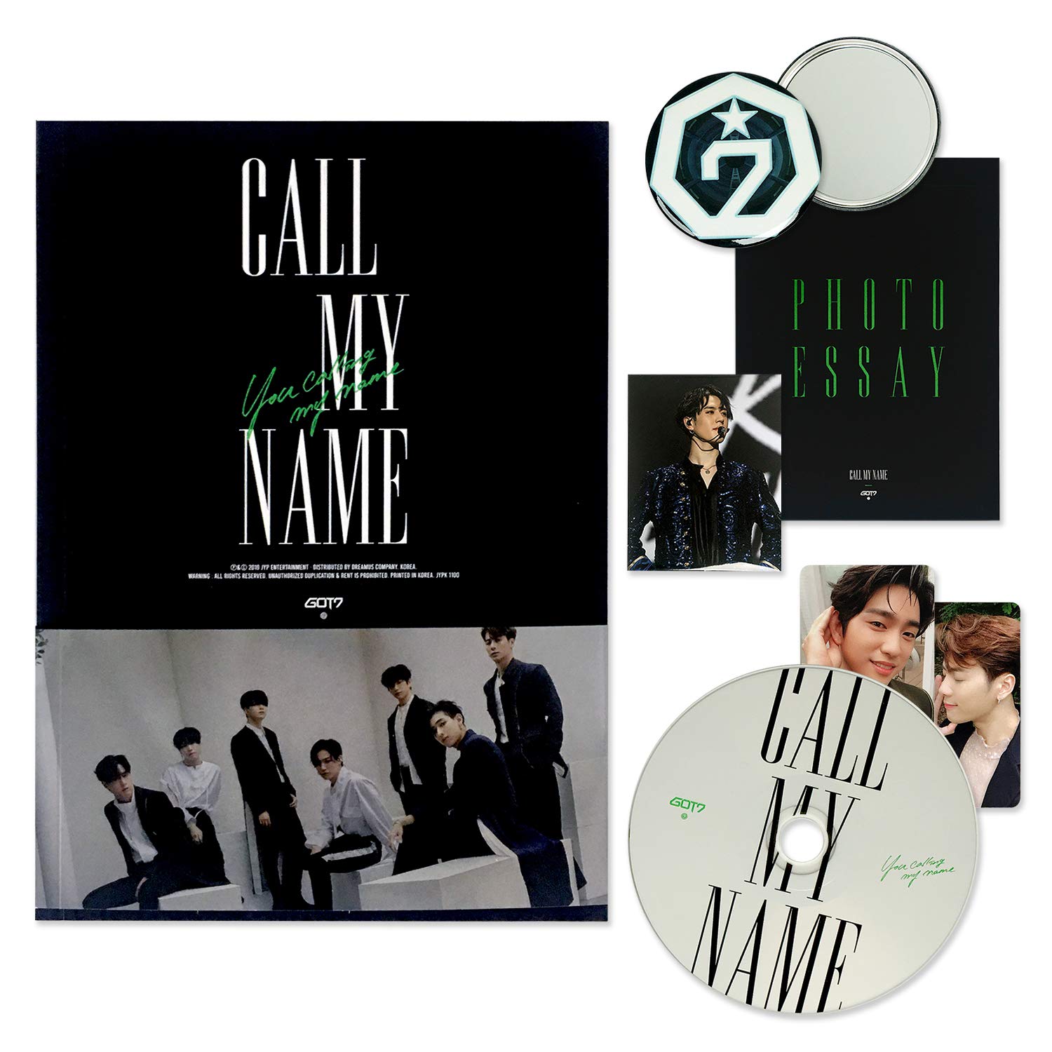 Got7 Got7 Mini Album Call My Name A Ver Cd Photobook Photocards Free Gift Amazon Com Music