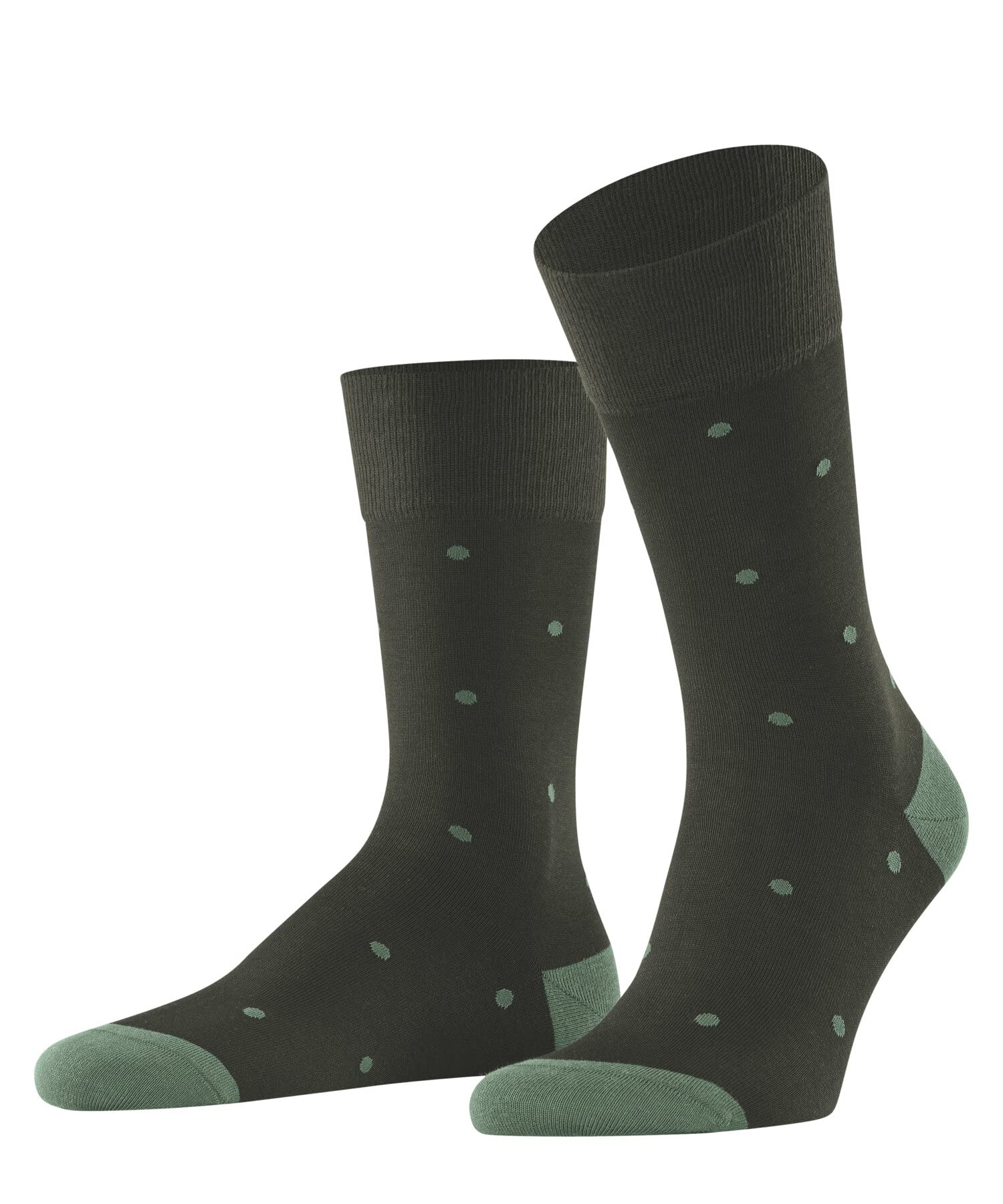Falke Men's Green Military 7826 Dot M So Cotton Patterned 1 Pair Socks, 5.5-8