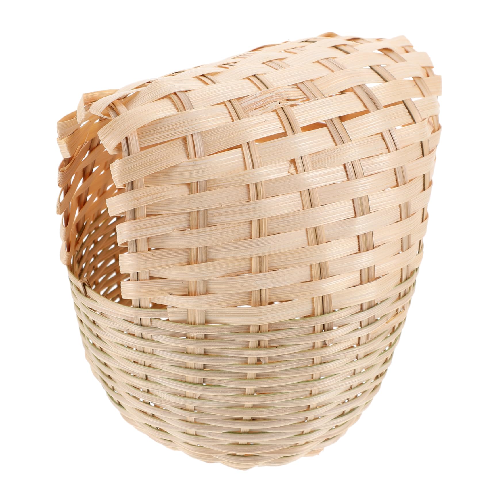 DECHOUS Lot De 5 Cages À Oiseaux Multifonctions en Bambou Tissé À La Main Boîte De Rangement Décorative pour Salon Abat-Jour Nid De Canari Coussin De pour Oiseaux Nid