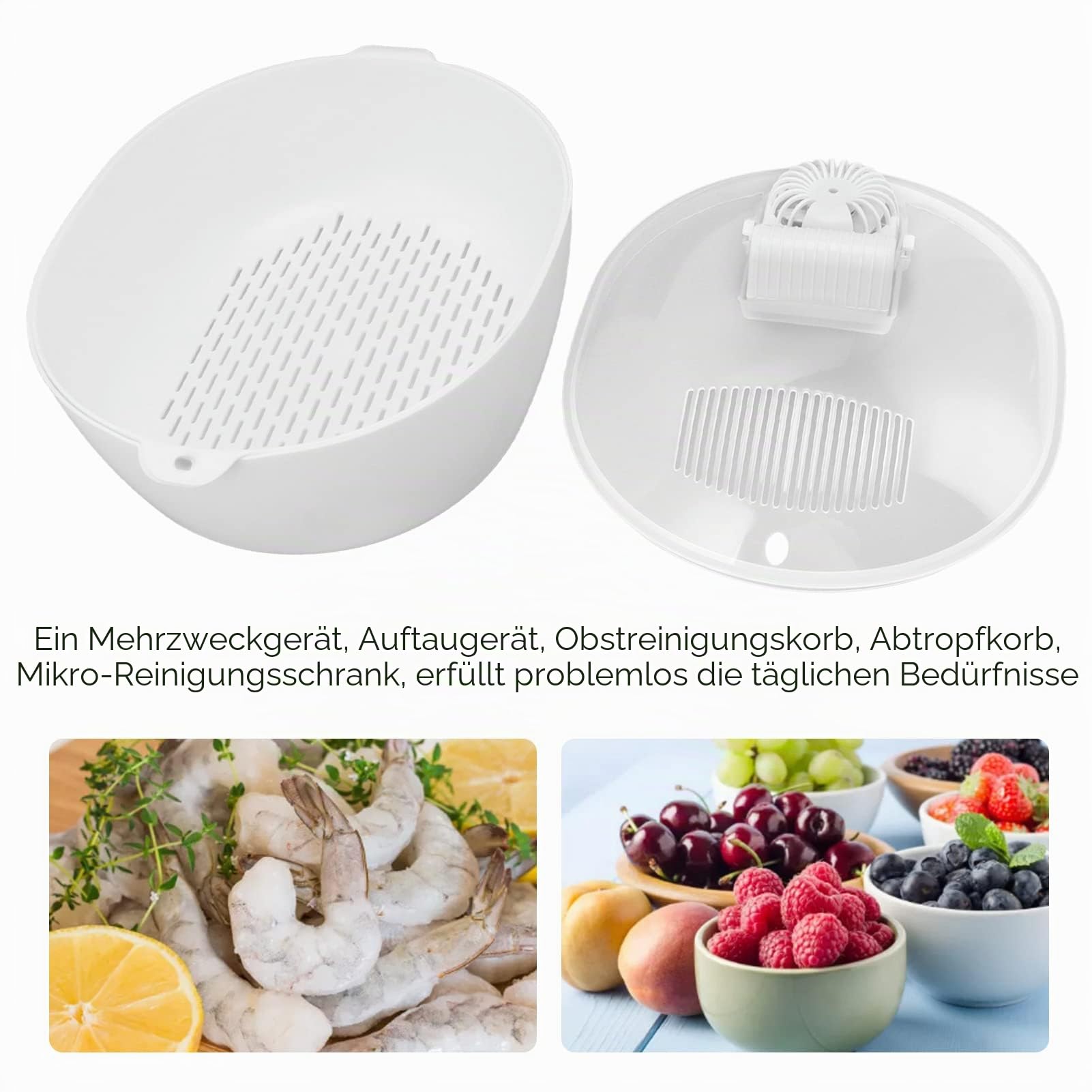 Auftaukorb für Gefrorenes Fleisch, Auftaugerät Zum Schnellen Auftauen von Gefrorenen Lebensmitteln, Schnelles Auftauen von Lebensmitteln und Auftauplatte, Schnelle und Gesündere