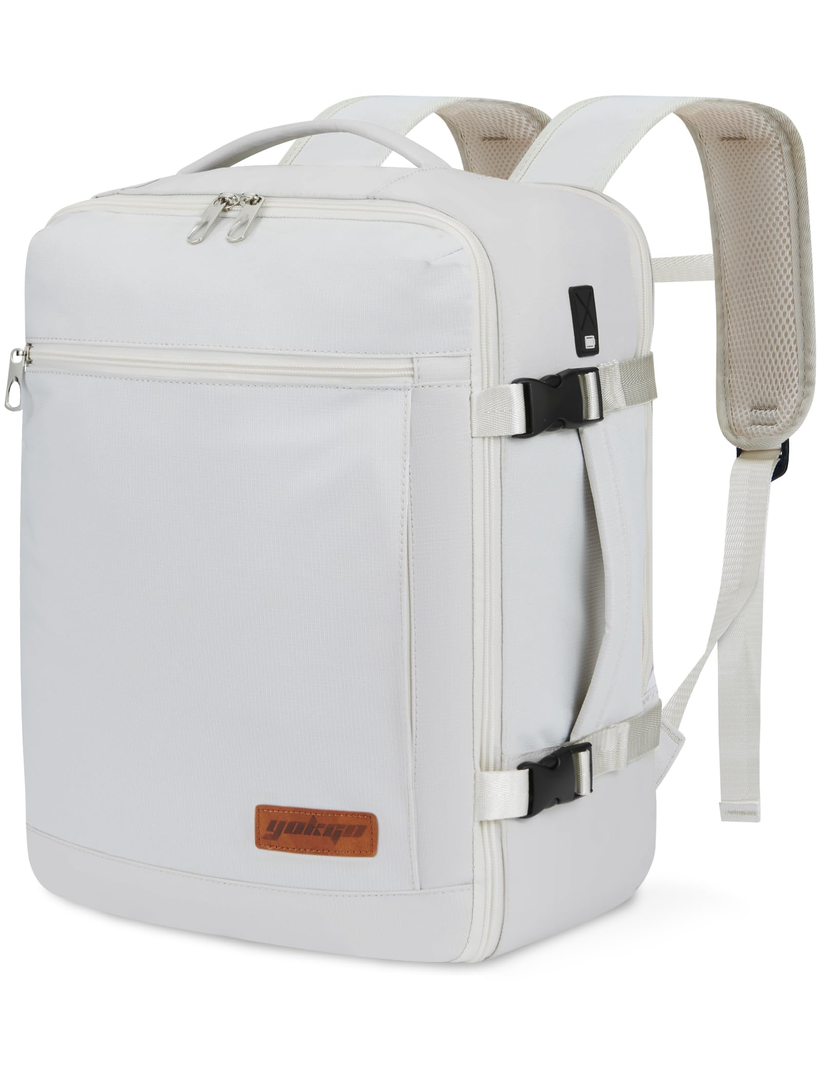 Plecak Kabinowy 40x30x20 cm do Ryanair, Bagaż Podręczny pod Siedzenie Wizz Air Vueling, Plecak na Laptopa 15,6", Wodoodporna Torba Podróżna 24L dla Kobiet i Mężczyzn, Biznes i Turystyka