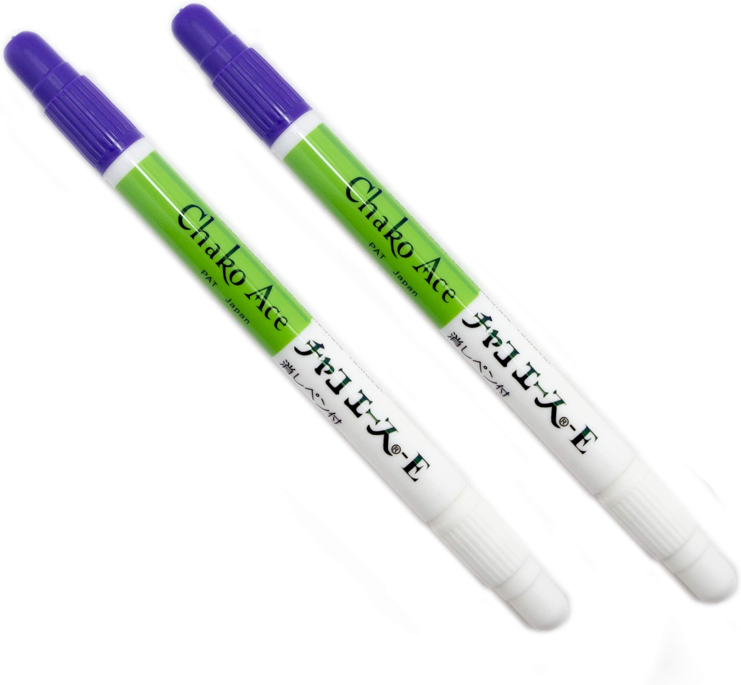 Chako Ace Japan Water Soluble Purple Fabric Marker Pen with Eraser Pen In One - Pack of 2