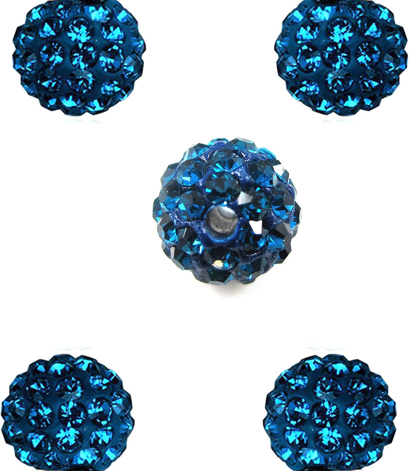 10MM Disco Balls Clay Beads Czech Crystal Shamballa Pave Premium Quality