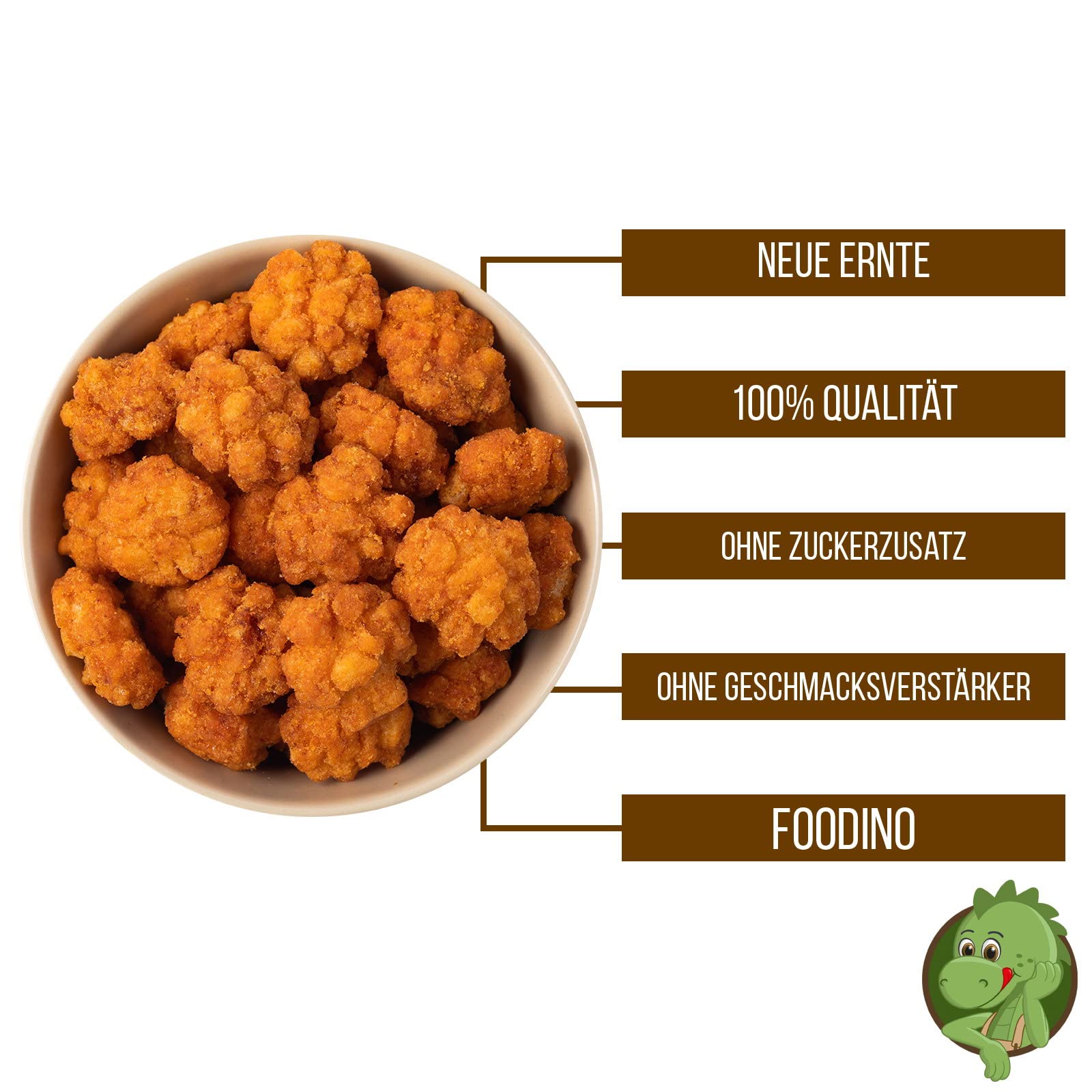 Reiscracker scharf asiatisches Reisgebäck Knabberei super Snack 500g - 5kg chili gewürzt aromatisiert vegetarisch knusprig Reiscracker mit Sojasauce wiederverschließbar Premium Qualität FOODINO (5kg)