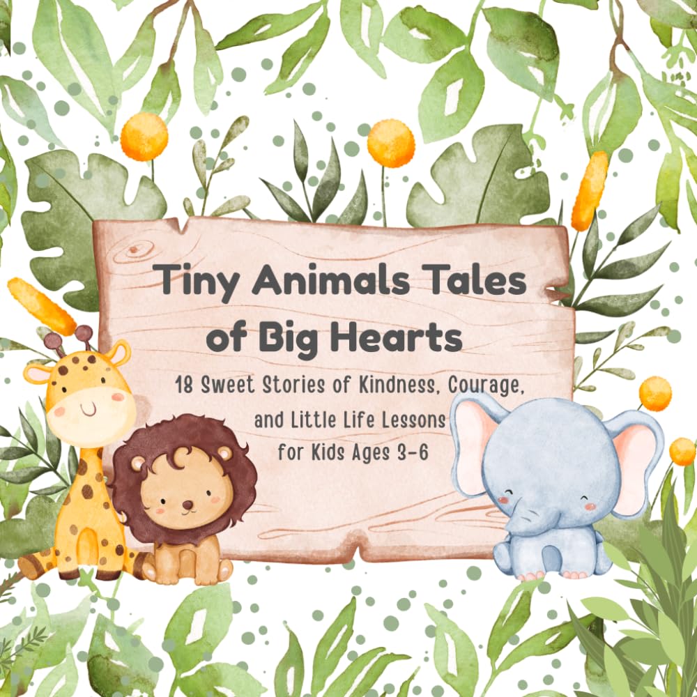 Tiny Animals Tales of Big Hearts: 18 Sweet Stories of Kindness, Courage, and Little Life Lessons for Kids Ages 3–6 (Storytime Treasures)