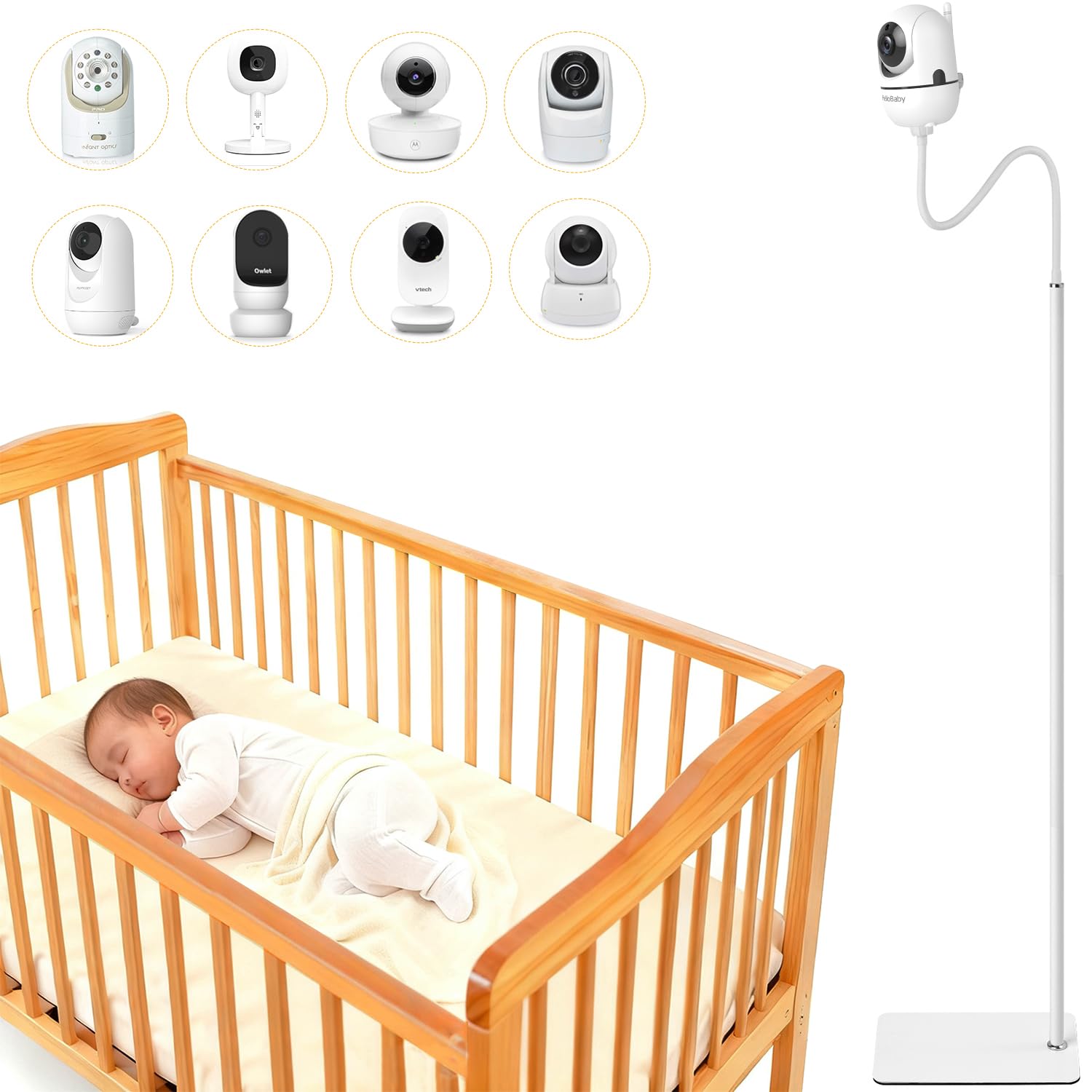 iTODOS Baby Monitor Floor Stand Holder