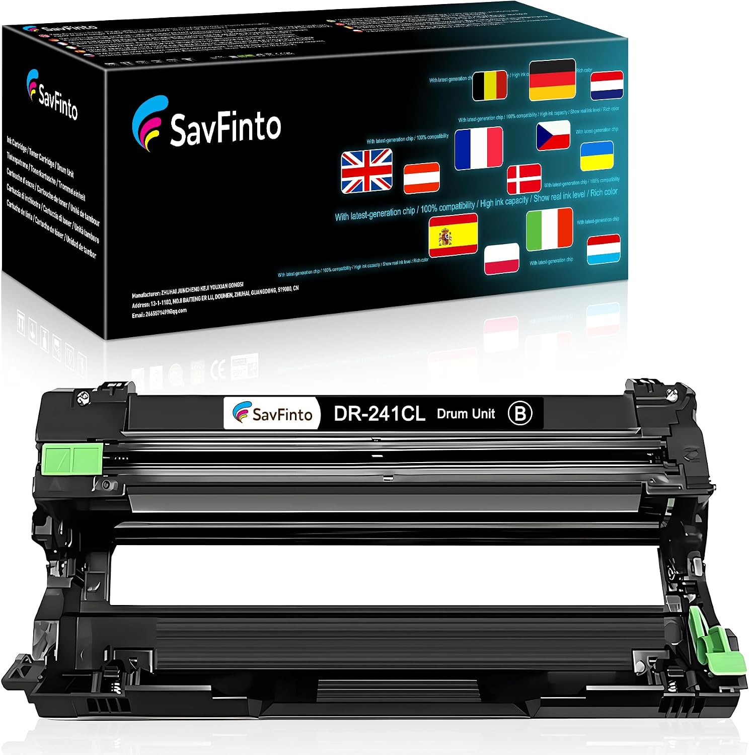 DR-241CL DR241CL DR241 Compatible Drum Unit for Brother DCP-9020CDW HL-3140CW HL-3142CW HL-3150CDW HL-3152CDW HL-3170CDW HL-3172CDW MFC-9130CW MFC-9140CDN MFC-9330CDW MFC-9340CDW 1 Black