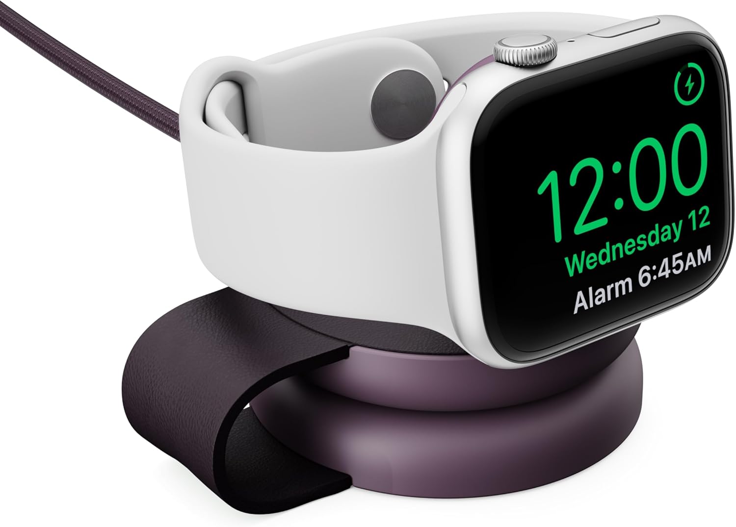 Butterfly SE 2-in-1 Compact Foldable Wireless Travel Charger, 15W MagSafe Duo Charging for iPhone, Airpods, and Apple Watch, Midnight Plum