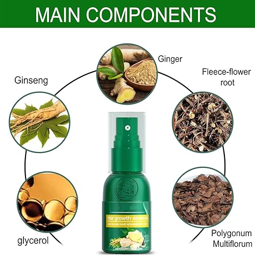 Miniatura 6 de Spray de jengibre para el crecimiento del cabello, spray de jengibre para el crecimiento del cabello, suero para el crecimiento del cabello para