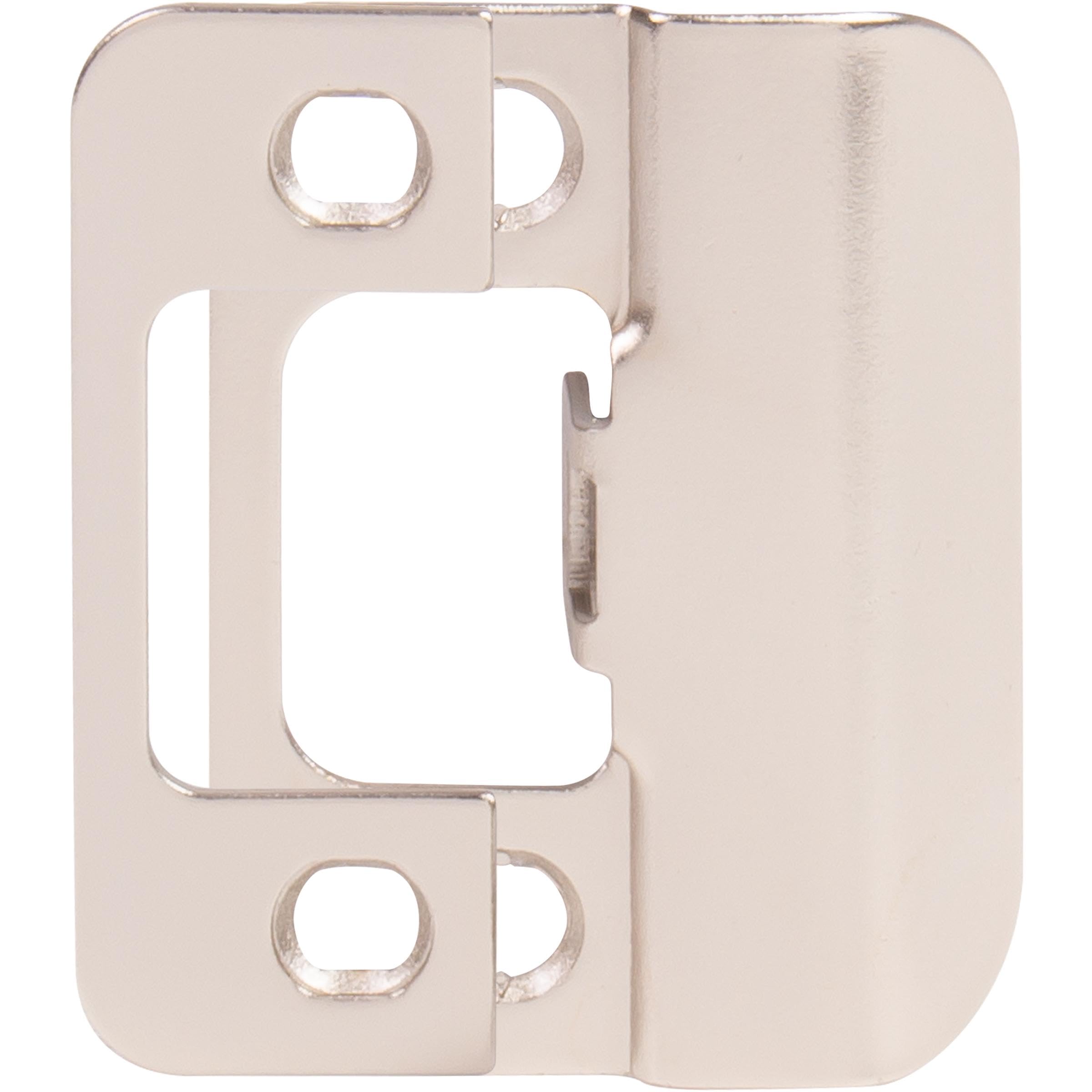Placa de impacto ajustable con acabado de níquel satinado para puertas