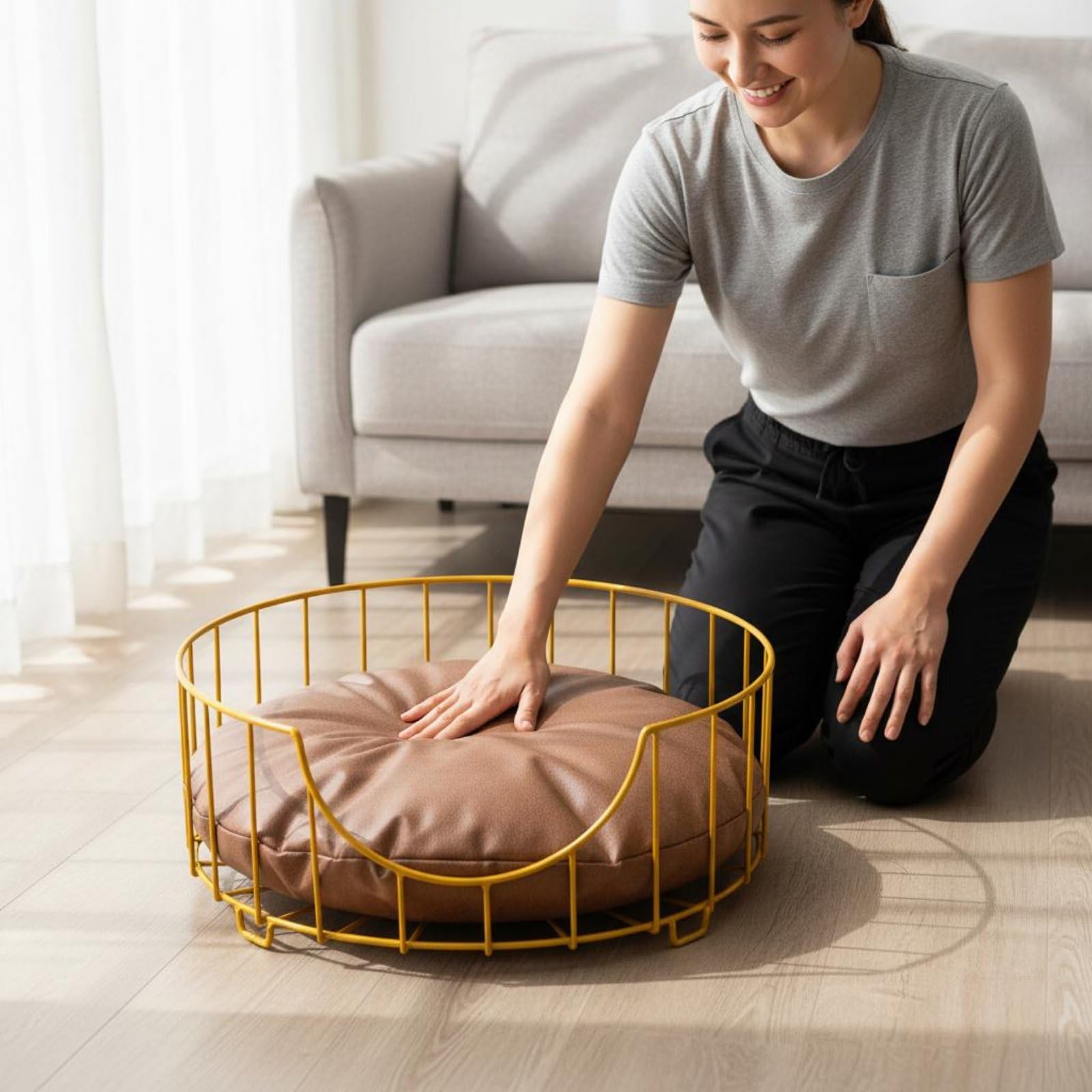 Amazon.co.jp: petsola アイアンペットベッド 丈夫 脚付きペットベッド
