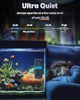 Pawfly Belső Akvárium Szűrő 190-455L Vízpumpával 2100L/h Édesvíz Sósvíz 2