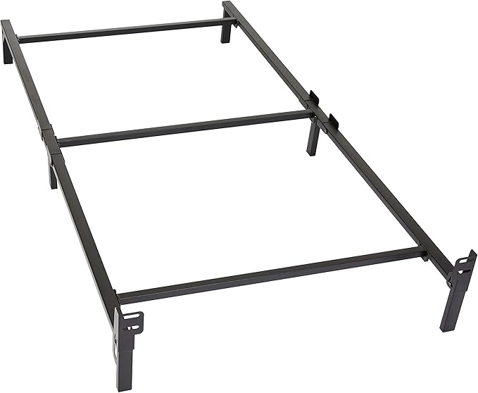 Amazon Basics Metal Bed Frame, 6Leg Base for Box Spring