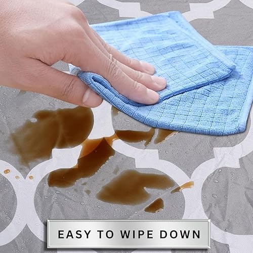 Miniatura 6 de Mantel de mesa de picnic con fundas de banco, imprescindibles para cámper  Juego de 3 fundas de mesa de picnic con elástico  Mantel impermeable para