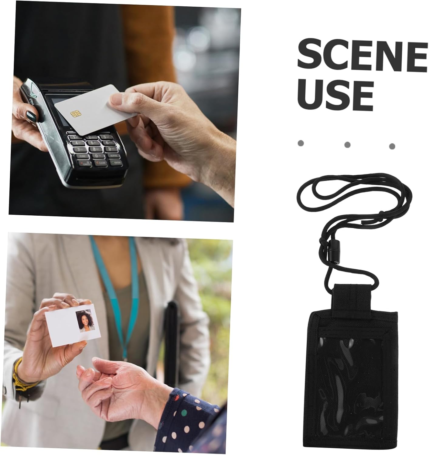 ARTIBETTER Id Card Holder Sleeve Heavy-duty Pvc Protection with Lanyard for Outdoor Activities Travel and Airport Security Compact and Versatile Storage