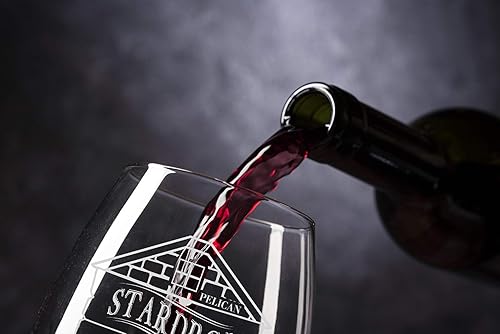 Miniatura 2 de Hat Shark Stardrop Saloon Rustic Bar Food Game Parody Sign Logo - Copas de vino sin tallo grabadas con láser