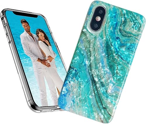 Miniatura 1 de Funda para iPhone Xs, para iPhone X, para niñas, mujeres y hombres, carcasa con purpurina nacarada, brillante, delgada, suave, funda protectora de