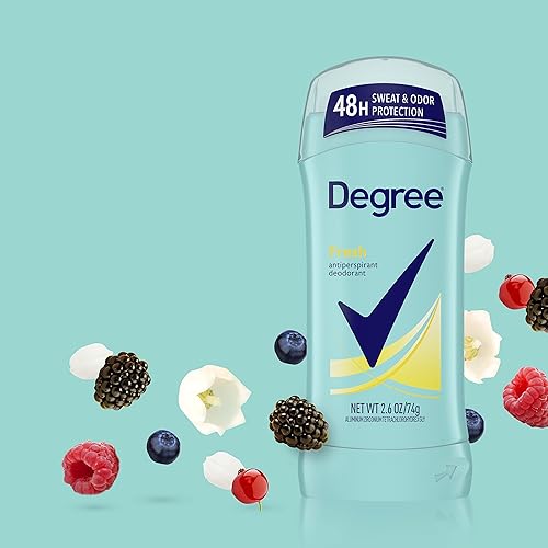 Miniatura 74 de Degree MotionSense Desodorante antitranspirante para mujer, energía fresca, 2.6 onzas, paquete doble, Shower Clean