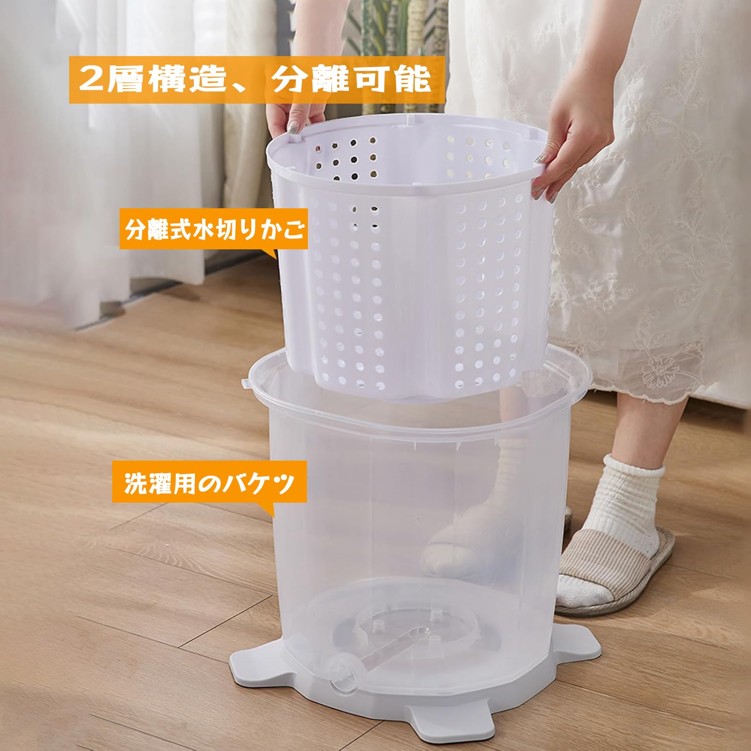 Amazon.co.jp: huaCCG 手動洗濯機 脱水機 大容量10L 小型 手回し 簡易