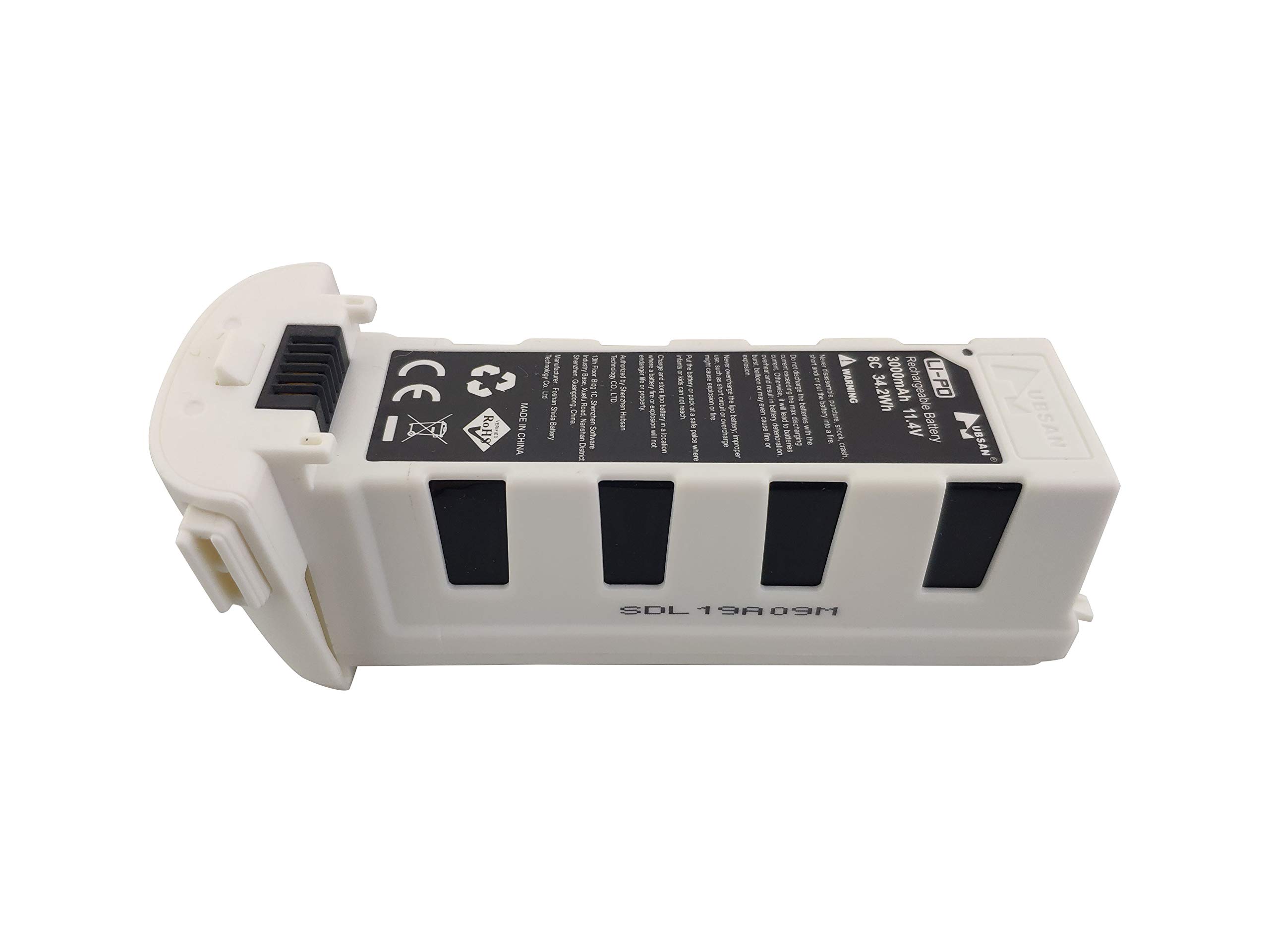 ZYGY Batería De Litio 11.4V 3000mAh Para Hubsan H117S Zino Pro – 2 Piezas, Repuesto Para Quadcopter RC Sin Escobillas