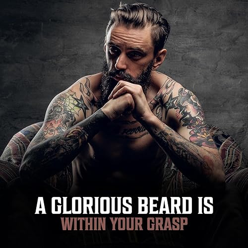 Vista 17 de Viking Revolution Aceite de cedro y pino para barba para hombres, suavizante natural de argán y jojoba, acondicionador para fortalecer e hidratar