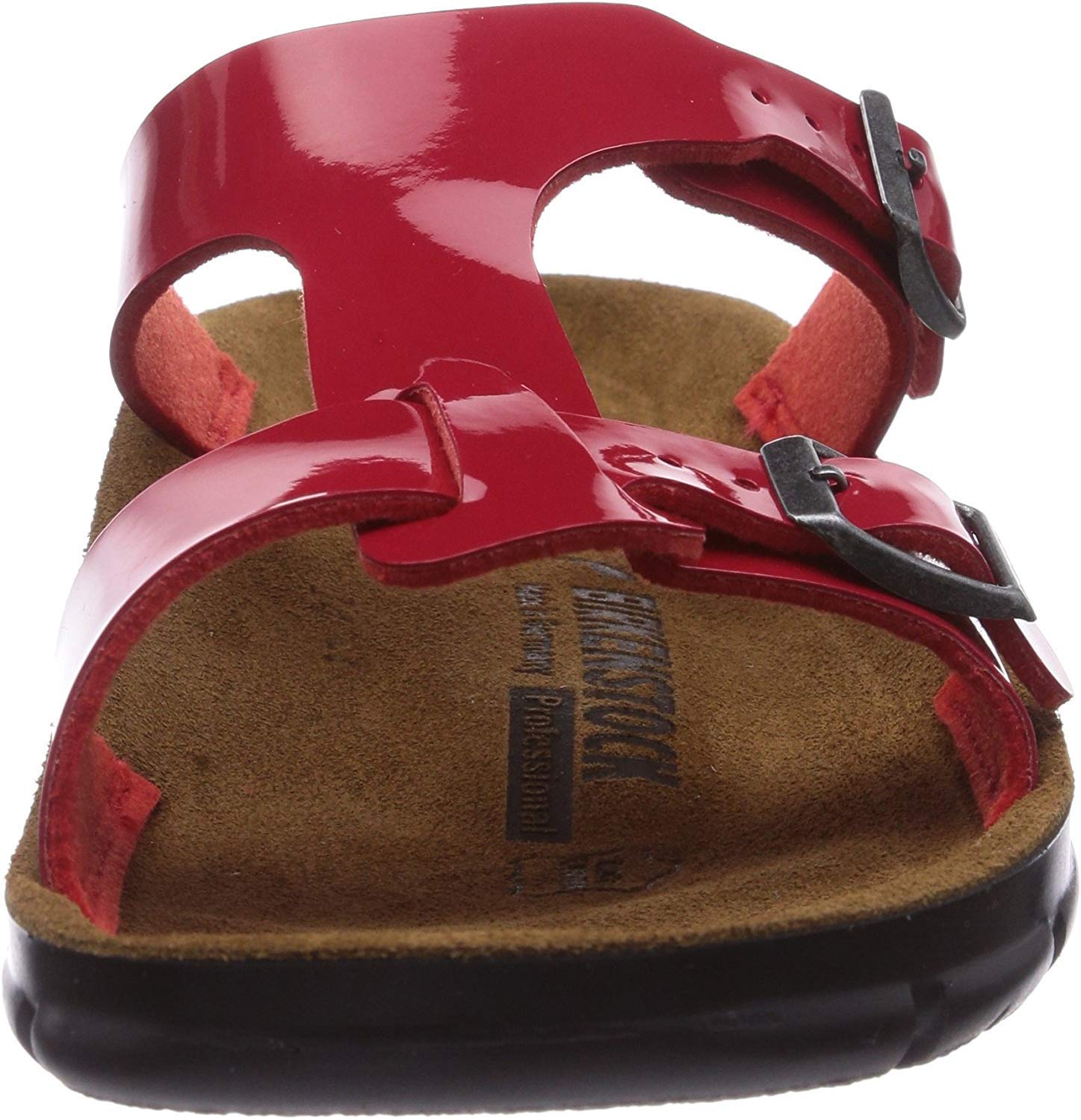 BIRKENSTOCK Classic Saragossa Birko-Flor, damskie sandały z paskiem na kostce, z obcasem klinowym