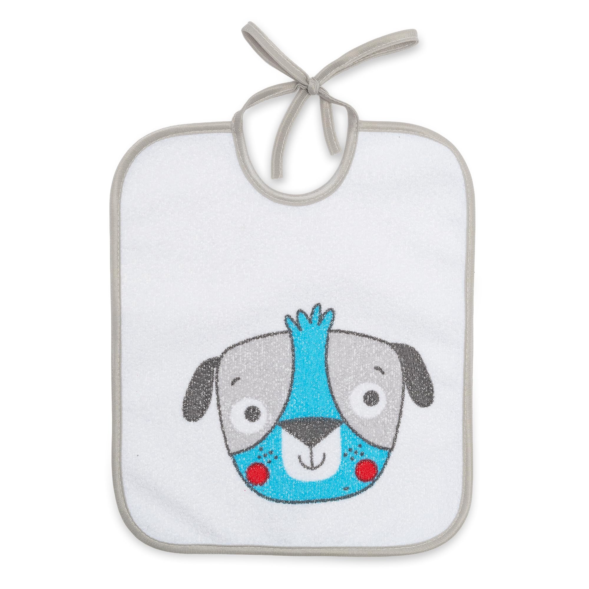 Bavaglini Impermeabili 73% Cotone 27% Poliestere Confezione da 7 23x27 cm per Bambini 6-18 Mesi