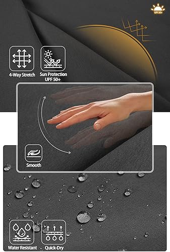 Miniatura 4 de JENEARY Pantalones cortos largos de 15 pulgadas para mujer por debajo de la rodilla, pantalones capri de senderismo UPF50+ Bermudas de secado rápido