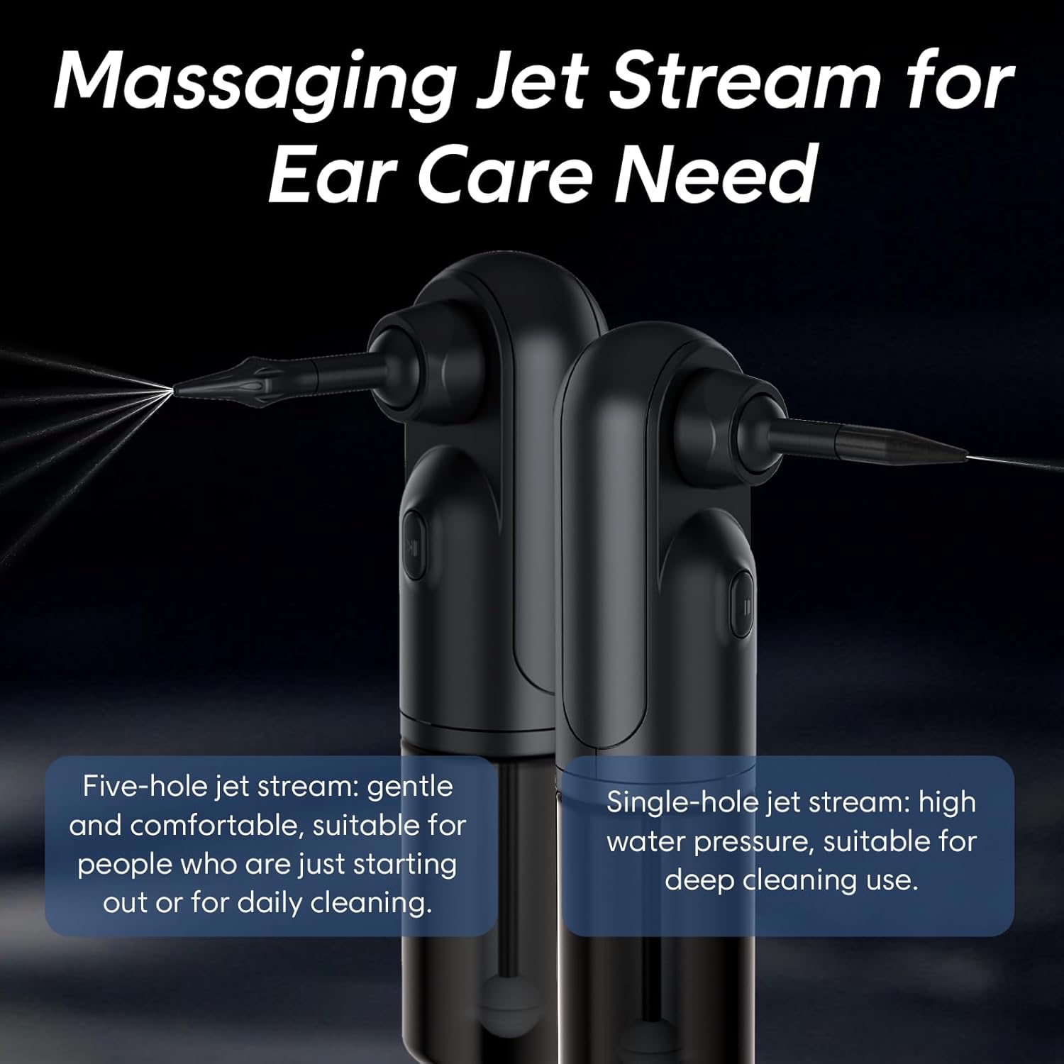 Ear Wax Removal - Electric Ear Irrigation Flushing System with 4 Pressure Modes, Electric Ear Cleaner, 10 nozzles, Electric Earwax Cleaning Kit for Earwax Buildup