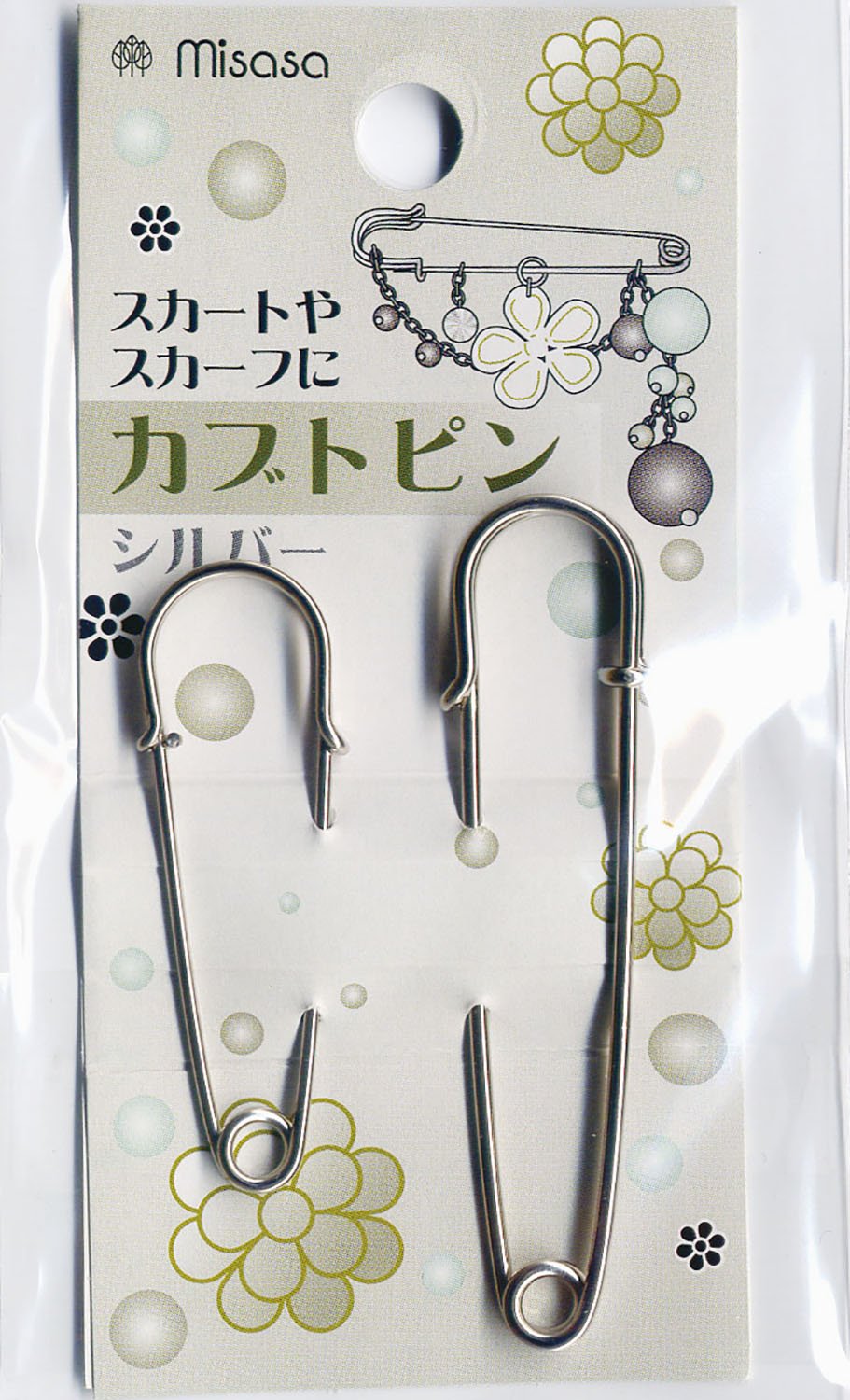 Amazon | ミササ カブトピン シルバー No.8860 2ヶ入り | 待ち針 通販