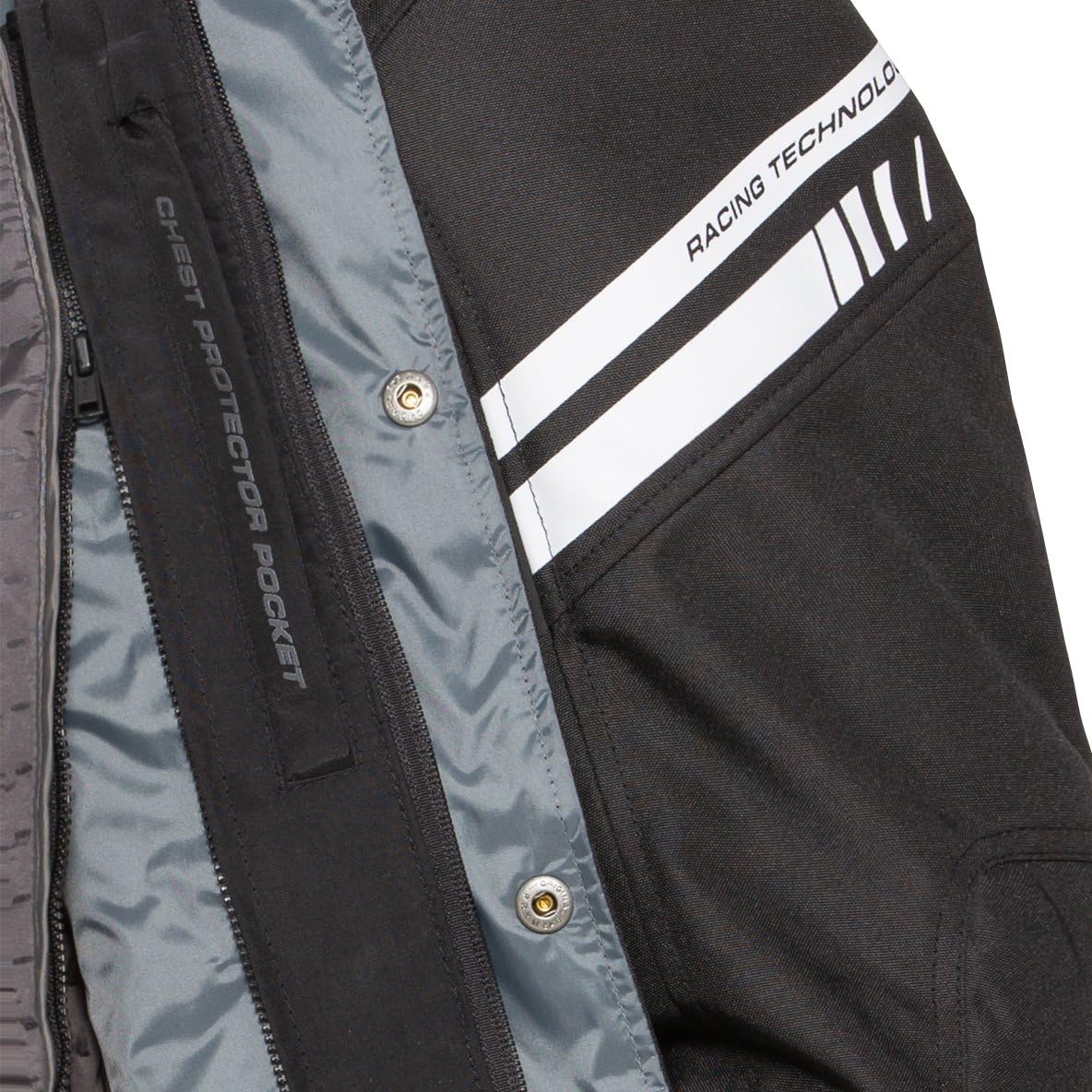 FLM Chaqueta de Moto con Protectores Chaqueta de Moto Traction Textiljacke, Caballeros, Sportler, Todo el año